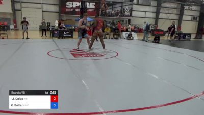 87 kg Round Of 16 - Jameel Coles, Viking Wrestling Club (IA) vs Kaleb Gelter, Cincinnati RTC