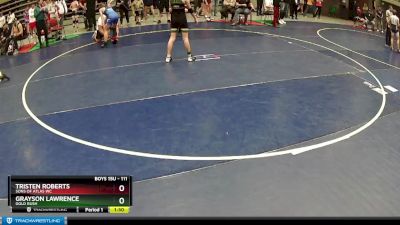 111 lbs 5th Place Match - Grayson Lawrence, Gold Rush vs Tristen Roberts, Sons Of Atlas WC