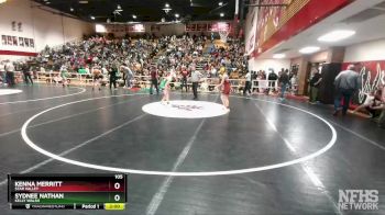 105 lbs Quarterfinal - Sydnee Nathan, Kelly Walsh vs Kenna Merritt, Star Valley