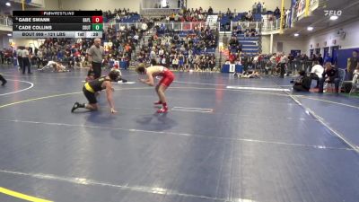 121 lbs Consy 6 - Gabe Swann, Baylor-TN vs Cade Collins, Southern Regional-NJ