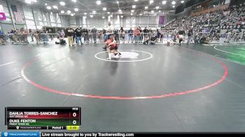 61-62 lbs Round 3 - Duke Fenton, Priest River WC vs Dahlia Torres-Sanchez, Mat Demon WC