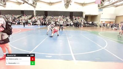 147-H lbs Round Of 32 - Giorgio Valenzuela, Vougar's Honors Wrestling vs Logan Acevedo, Raritan