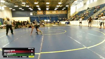 126 lbs Round 6 (8 Team) - Adaias Ortiz, Braves WC vs Kai Benedetti, Wellington