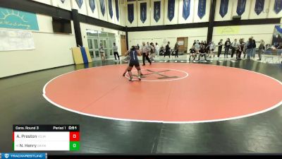 170lbs Cons. Round 3 - Nivayah Henry, Skyview (Girls) vs Alayna Preston, Yelm (Girls)