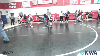 70-75 lbs Rr Rnd 1 - Layla Waldeck, Salina Wrestling Club vs Laneigh Jo Cartwright, Midwest City Bombers Youth Wrestling Club