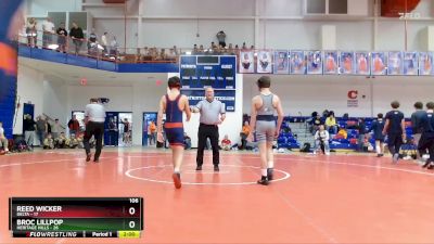 106 lbs Quarters & Wb (16 Team) - Reed Wicker, Delta vs Broc Lillpop, Heritage Hills