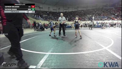 67 lbs 7th Place - Cayson Delgado, F-5 Grappling vs Kayson Diggs, Hurricane Wrestling Academy