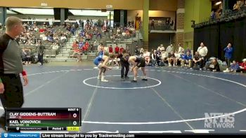 150 lbs Semifinals (8 Team) - Clay Giddens-Buttram, Bixby vs Kael Voinovich, Stillwater