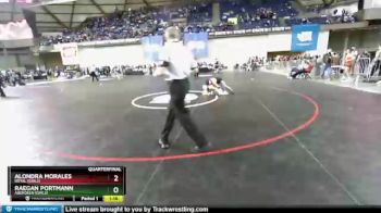 Girls 140 lbs Quarterfinal - Raegan Portmann, Aberdeen (Girls) vs Alondra Morales, Royal (Girls)