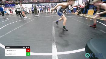 88 lbs Round Of 16 - Tucker Bryson, Harrah Little League Wrestling vs Cody Julian, Newcastle Youth Wrestling