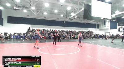 106 lbs Quarterfinal - Wyatt Carnrite, Poway Wrestling vs Maddox Hazard, Swarm