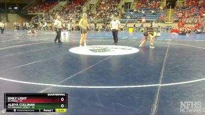 135 lbs Quarterfinals (8 Team) - Aleiya Cullinan, W2-Bismarck Legacy vs Emily Light, E3-Fargo