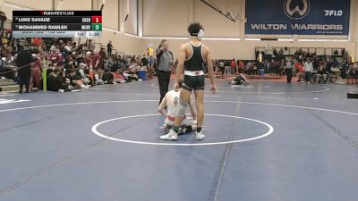 132 lbs Semifinal - Luke Savage, Cheshire vs Mohammed Ramlek, Maloney