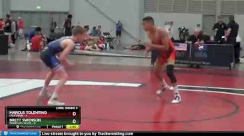 100 lbs Semis & 3rd Wb (16 Team) - Marcus Tolentino, California vs Brett Swenson, Minnesota Silver