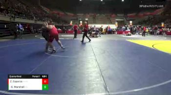 285 lbs Quarterfinal - Gerard Marshall, California vs Zeus Esparza, Castro Valley HIgh School Wrestling