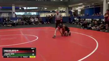 80 lbs Round 3 (4 Team) - Josiah Sims, St. Ed`s vs Sawyer Breslin, St. Paris Graham