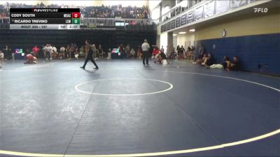 197 lbs Cons. Round 2 - Cody South, Mt. San Antonio College vs Ricardo Trevino, Lemoore College