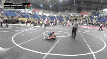 82 lbs 5th Place - Kayson Lobehan Cormier, Team Aggression vs Jaxyn Duran, Valley Bad Boys