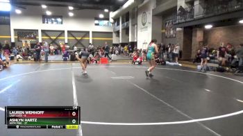 136 lbs Round 2 (6 Team) - Ashlyn Hartz, SOTM Pink vs Lauren Wemhoff, Lady Luck