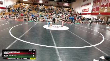 105 lbs Cons. Round 3 - Harley Tillett, Lovell vs Addison Statham, Big Piney