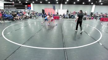 100 lbs Gavin Boller, Team Michigan - Blue vs Angel Madrigal, Team Oregon