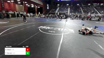 109 lbs Quarterfinal - Grayson Boss, JH Wrestling Club vs Tarren Sarver, Touch Of Gold