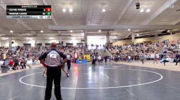 A 285 lbs Champ. Round 1 - Hunter Lange, Fairview High School vs Kayne Prince, East Robertson High School