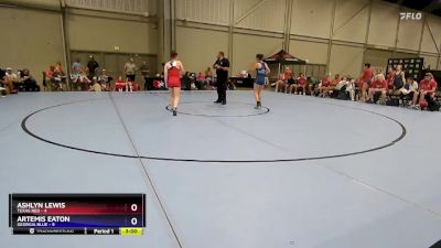 115 lbs Placement Matches (8 Team) - Ashlyn Lewis, Texas Red vs Artemis Eaton, Georgia Blue