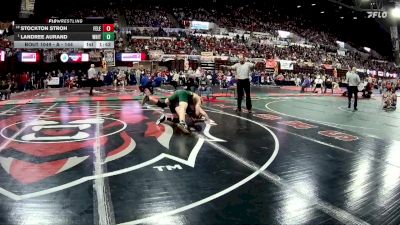 A - 144 lbs Champ. Round 1 - Landree Aurand, Whitefish vs Stockton Stroh, Fergus (Lewistown)