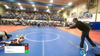 55 lbs Round Of 32 - Isaac Glover, Vian Wrestling Club vs Ryder Shaw, Barnsdall Youth Wrestling