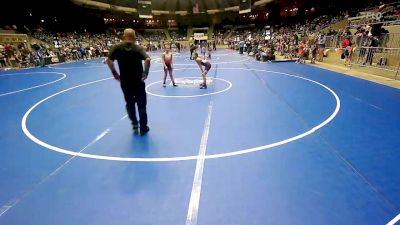 85 lbs Quarterfinal - Renny Hockert, Dawg Wrestling vs Lydia Cooper, HURRICANE WRESTLING ACADEMY