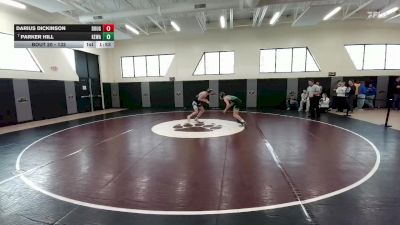 132 lbs Champ. Round 1 - Parker Hill, Kelly Walsh vs Darius Dickinson, Douglas