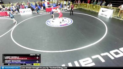 170 lbs Cons. Round 7 - Larry Borelli, Vasky BrosPitman Wrestling Club vs Henry Baalman, Livermore Elite Wrestling Club