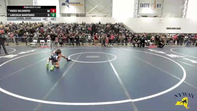 88 lbs Cons. Semi - Enzo Diloreto, Xtreme Wrestling vs Lincoln Martinez, Brawler Elite