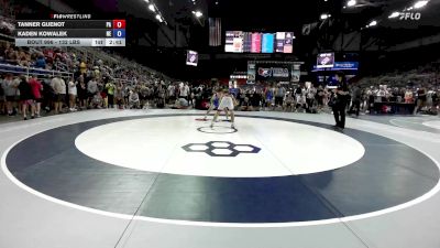 132 lbs Cons. Rd Of 128 - Tanner Guenot, PA vs Kaden Kowalek, NE