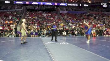 1A-285 lbs 1st Place Match - Ashton Honnold, Nodaway Valley vs Keegan Long, Earlham