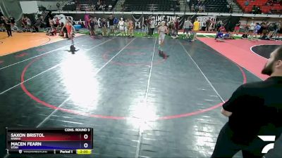 120 lbs Cons. Round 3 - Saxon Bristol, Hawaii vs Macen Fearn, Utah