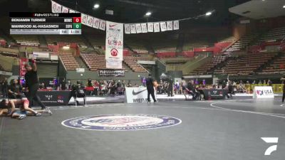 All Cadet Boys Freestyle Lower - 94 lbs 5th Place Match - Benjamin Turner, Mad Dawg Wrestling Club vs Mahmood Al-Hasasneh, South San Francisco Gator WC