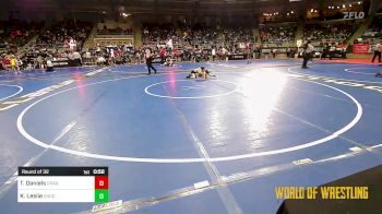 52 lbs Round Of 32 - Taze Daniels, Chagolla Trained vs Kolson Leslie, Choctaw Ironman Youth Wrestling