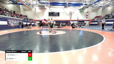 132 lbs Champ. Round 1 - Ryan Hayes, Springfield High School vs Noah Beard, Normal (University)