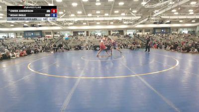 215 lbs Cons. Quarters - Owen Anderson, Ascend Wrestling Academy vs Noah Ingle, Cowboy Kids Wrestling Club