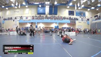 113 lbs Cons. Round 4 - Karter Barker, Weber vs Francisco Burrola, American Falls
