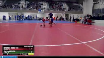 88 lbs Quarterfinals (8 Team) - Easton Rossman, Rocori vs Ty Rangaard, Canby