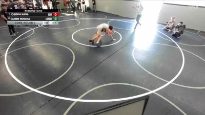 144 lbs Cons. Round 3 - Joseph Nava, Eastvale Elite Wrestling vs Quinn Rogina, Los Osos High School Wrestling