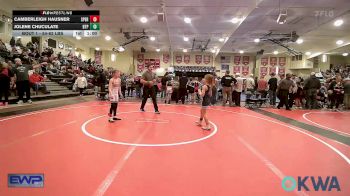 54-62 lbs Rr Rnd 1 - Camberleigh Hausner, Sperry Wrestling Club vs Jolene Chuculate, Tulsa Blue T Panthers