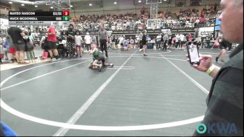 61 lbs Quarterfinal - Mateo Rascon, Bridge Creek Youth Wrestling vs Huck McDowell, Noble Takedown Club