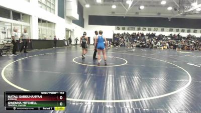 155 lbs Champ. Round 2 - Gwenna Mitchell, Temescal Canyon vs Natali Sarkuhanyan, Burbank