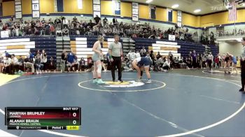 190 lbs. Semifinal - Mariyah Brumley, Lebanon vs Alanah Braun, Francis Howell Central