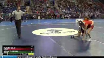 125 lbs Cons. Round 3 - Kaylie Clingman, MonDak vs Avalon Kelly, Lisbon