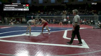 165 lbs Semifinal - Andrew Barbosa, Rutgers vs Ryan Burton, Virginia Tech